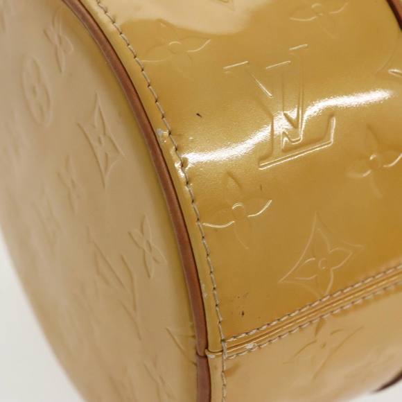LOUIS VUITTON Monogram Vernis Bedford Hand Bag Beige M91006 LV Auth 99860 - Picture 9 of 16